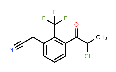 1806713-05-2 | 3-(2-Chloropropanoyl)-2-(trifluoromethyl)phenylacetonitrile