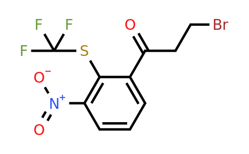 1806713-14-3 | 3-Bromo-1-(3-nitro-2-(trifluoromethylthio)phenyl)propan-1-one