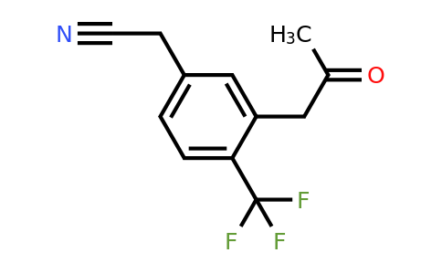1806713-15-4 | 3-(2-Oxopropyl)-4-(trifluoromethyl)phenylacetonitrile
