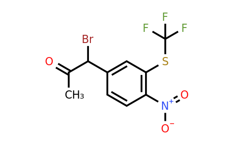 1806713-29-0 | 1-Bromo-1-(4-nitro-3-(trifluoromethylthio)phenyl)propan-2-one