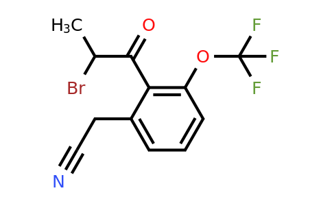 1806713-30-3 | 2-(2-Bromopropanoyl)-3-(trifluoromethoxy)phenylacetonitrile