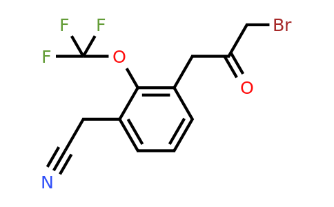 1806713-55-2 | 3-(3-Bromo-2-oxopropyl)-2-(trifluoromethoxy)phenylacetonitrile