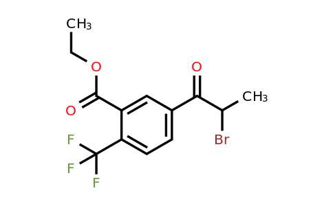 1806713-97-2 | Ethyl 5-(2-bromopropanoyl)-2-(trifluoromethyl)benzoate