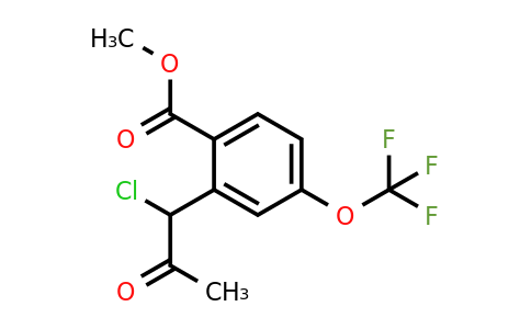 1806714-20-4 | Methyl 2-(1-chloro-2-oxopropyl)-4-(trifluoromethoxy)benzoate