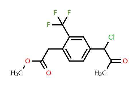 1806714-63-5 | Methyl 4-(1-chloro-2-oxopropyl)-2-(trifluoromethyl)phenylacetate