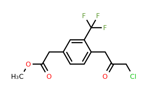 1806714-66-8 | Methyl 4-(3-chloro-2-oxopropyl)-3-(trifluoromethyl)phenylacetate