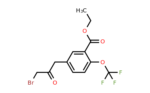 1806714-69-1 | Ethyl 5-(3-bromo-2-oxopropyl)-2-(trifluoromethoxy)benzoate
