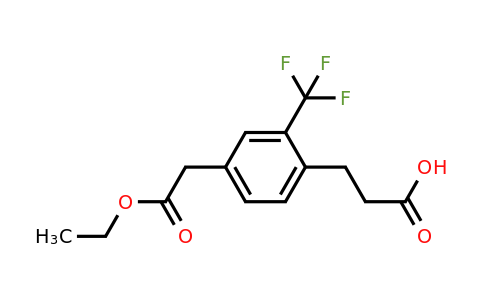 1806714-74-8 | Ethyl 4-(2-carboxyethyl)-3-(trifluoromethyl)phenylacetate