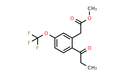 1806714-91-9 | Methyl 2-propionyl-5-(trifluoromethoxy)phenylacetate