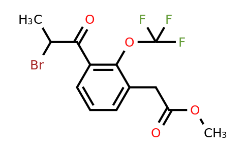 1806715-03-6 | Methyl 3-(2-bromopropanoyl)-2-(trifluoromethoxy)phenylacetate