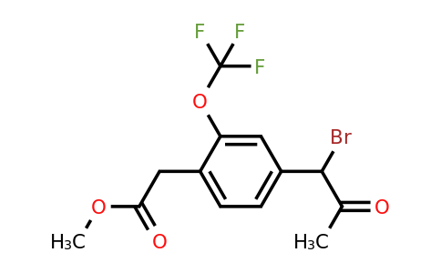 1806715-40-1 | Methyl 4-(1-bromo-2-oxopropyl)-2-(trifluoromethoxy)phenylacetate