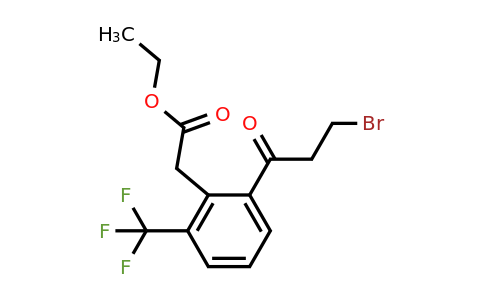 1806715-48-9 | Ethyl 2-(3-bromopropanoyl)-6-(trifluoromethyl)phenylacetate