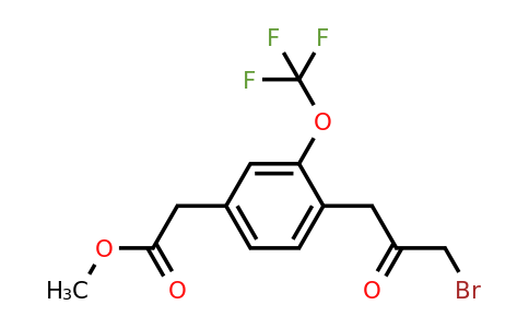 1806715-54-7 | Methyl 4-(3-bromo-2-oxopropyl)-3-(trifluoromethoxy)phenylacetate