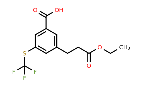 1806715-75-2 | 3-(3-Ethoxy-3-oxopropyl)-5-(trifluoromethylthio)benzoic acid