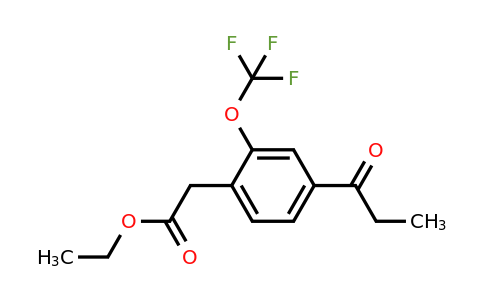 1806716-17-5 | Ethyl 4-propionyl-2-(trifluoromethoxy)phenylacetate