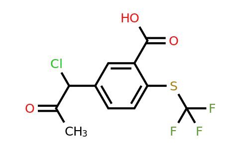 1806716-23-3 | 5-(1-Chloro-2-oxopropyl)-2-(trifluoromethylthio)benzoic acid