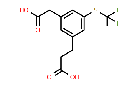 1806716-34-6 | 3-(2-Carboxyethyl)-5-(trifluoromethylthio)phenylacetic acid