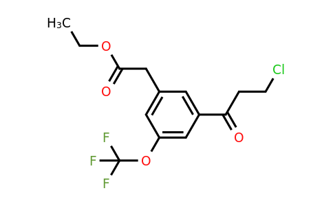 1806716-48-2 | Ethyl 3-(3-chloropropanoyl)-5-(trifluoromethoxy)phenylacetate