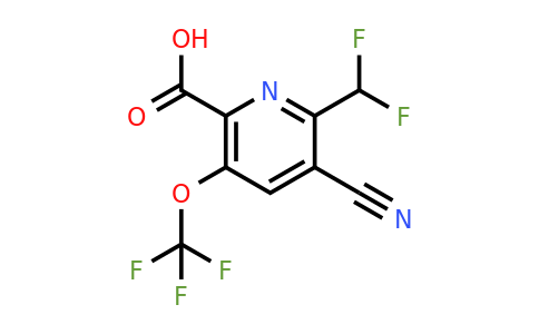 3-Cyano-2-(difluoromethyl)-5-(trifluoromethoxy)pyridine-6-carboxylic acid