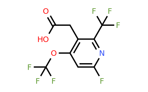 6-Fluoro-4-(trifluoromethoxy)-2-(trifluoromethyl)pyridine-3-acetic acid