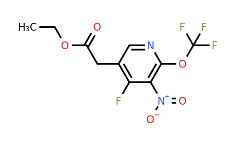 Ethyl 4-fluoro-3-nitro-2-(trifluoromethoxy)pyridine-5-acetate