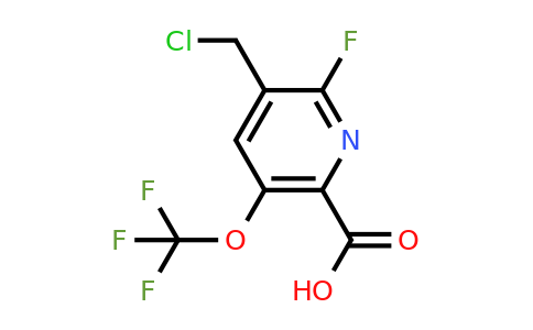 3-(Chloromethyl)-2-fluoro-5-(trifluoromethoxy)pyridine-6-carboxylic acid