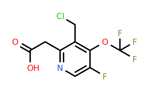 3-(Chloromethyl)-5-fluoro-4-(trifluoromethoxy)pyridine-2-acetic acid