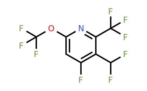3-(Difluoromethyl)-4-fluoro-6-(trifluoromethoxy)-2-(trifluoromethyl)pyridine