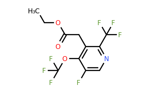 Ethyl 5-fluoro-4-(trifluoromethoxy)-2-(trifluoromethyl)pyridine-3-acetate