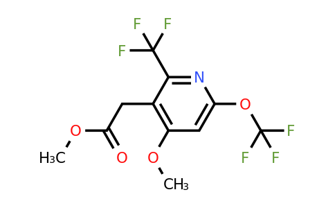 Methyl 4-methoxy-6-(trifluoromethoxy)-2-(trifluoromethyl)pyridine-3-acetate