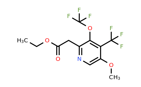 1806746-19-9 | Ethyl 5-methoxy-3-(trifluoromethoxy)-4-(trifluoromethyl)pyridine-2-acetate