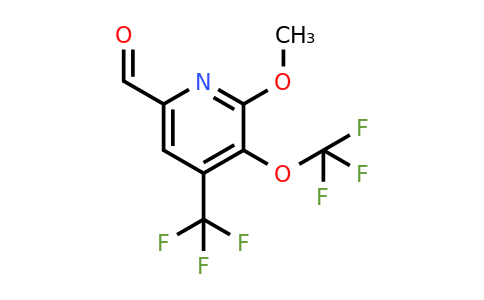1806751-89-2 | 2-Methoxy-3-(trifluoromethoxy)-4-(trifluoromethyl)pyridine-6-carboxaldehyde