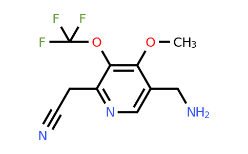 1806754-46-0 | 5-(Aminomethyl)-4-methoxy-3-(trifluoromethoxy)pyridine-2-acetonitrile