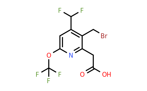 3-(Bromomethyl)-4-(difluoromethyl)-6-(trifluoromethoxy)pyridine-2-acetic acid