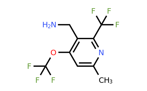 3-(Aminomethyl)-6-methyl-4-(trifluoromethoxy)-2-(trifluoromethyl)pyridine