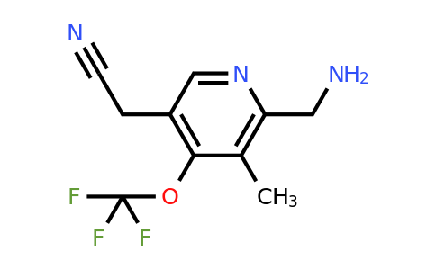 2-(Aminomethyl)-3-methyl-4-(trifluoromethoxy)pyridine-5-acetonitrile