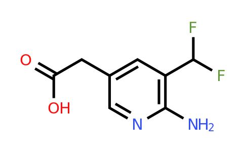 2-Amino-3-(difluoromethyl)pyridine-5-acetic acid