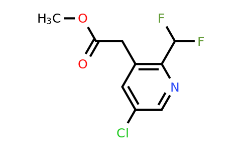 1806763-16-5 | Methyl 5-chloro-2-(difluoromethyl)pyridine-3-acetate