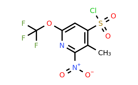 3-Methyl-2-nitro-6-(trifluoromethoxy)pyridine-4-sulfonyl chloride