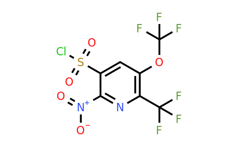 2-Nitro-5-(trifluoromethoxy)-6-(trifluoromethyl)pyridine-3-sulfonyl chloride