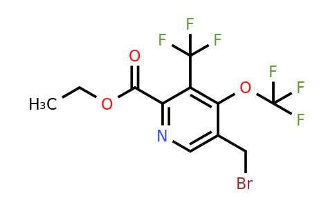Ethyl 5-(bromomethyl)-4-(trifluoromethoxy)-3-(trifluoromethyl)pyridine-2-carboxylate