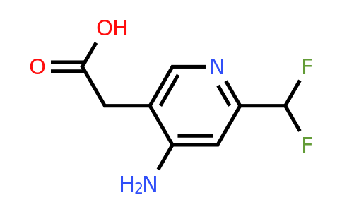 4-Amino-2-(difluoromethyl)pyridine-5-acetic acid