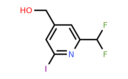 1806782-16-0 | 2-(Difluoromethyl)-6-iodopyridine-4-methanol