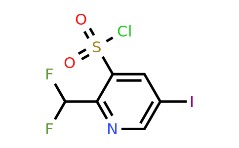 2-(Difluoromethyl)-5-iodopyridine-3-sulfonyl chloride