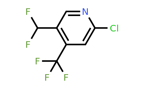 2-Chloro-5-(difluoromethyl)-4-(trifluoromethyl)pyridine