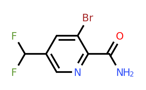 3-Bromo-5-(difluoromethyl)pyridine-2-carboxamide