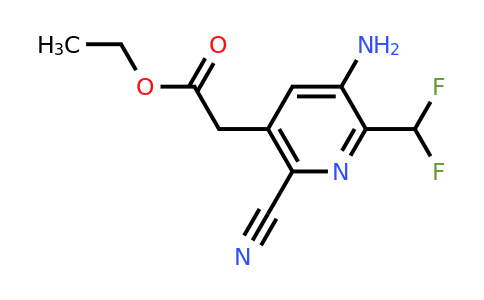 1806790-62-4 | Ethyl 3-amino-6-cyano-2-(difluoromethyl)pyridine-5-acetate