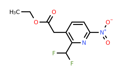 Ethyl 2-(difluoromethyl)-6-nitropyridine-3-acetate