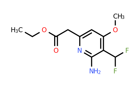 1806795-83-4 | Ethyl 2-amino-3-(difluoromethyl)-4-methoxypyridine-6-acetate