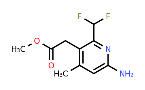 1806796-23-5 | Methyl 6-amino-2-(difluoromethyl)-4-methylpyridine-3-acetate